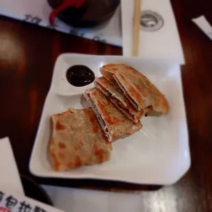 Scallion Pancake with beef