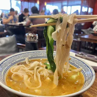 Spicy Beef Hand-Cut Noodle with Soup