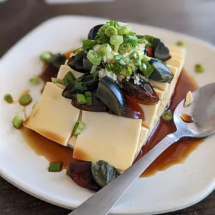 Tofu with century egg
