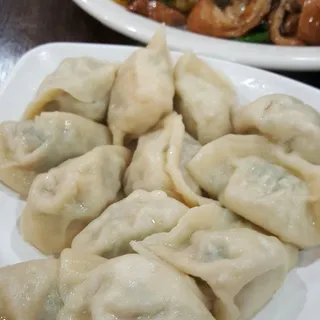 10 Chives, Pork & Shrimp Dumplings