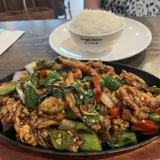 Sizzling Triple Pepper Chicken