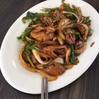 Pork Intestine with Jalapeno