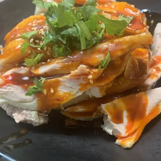 B6. Steamed Chicken with Chili Sauce
