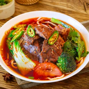 Spicy Beef Noodle Soup