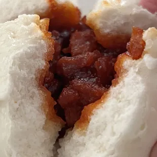 The Bbq Pork Buns (2) 2 are savory pillows, delicious!