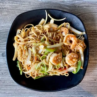 Shrimp Stir-fried Noodles. You can taste the house made noodles!