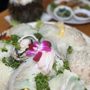 sushi and sashimi, food