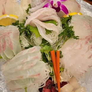 Baby Flounder Sashimi