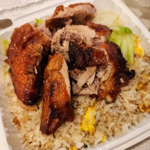 Roast Duck Plate with Fried Rice (be careful if you order this as they charged me for half of a duck plus fried rice)