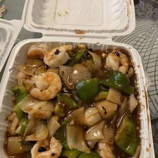 CF6. Shrimp with Black Bean Sauce Chow Funn