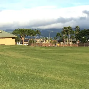 Restrooms and Basketball Court
