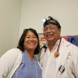 Dr.Almeida and Elizabeth Cooke