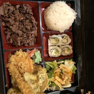 Sliced Ribeye Bento Box Dinner