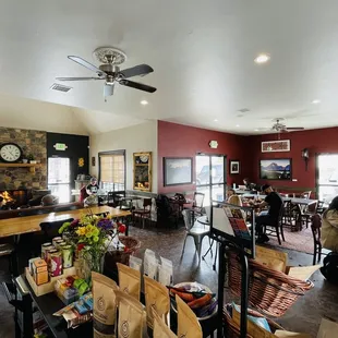 the interior of the restaurant