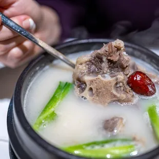 Kkori Gomtang ($26) Oxtail soup