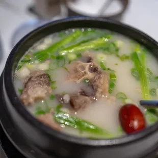 Kkori Gomtang ($26) Oxtail soup