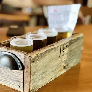 Left to right: Duck Lips Pale Ale, St. Chapelle, Gorlami, and King William