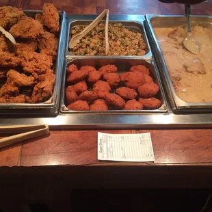 a variety of food items