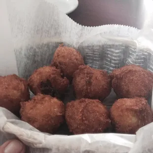 Hush puppies! Yummy! The best!