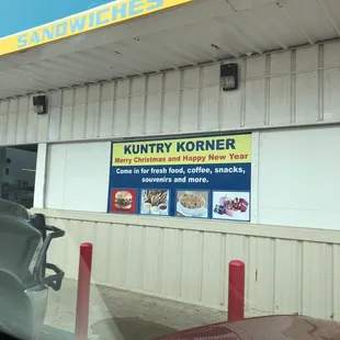 the front of a restaurant