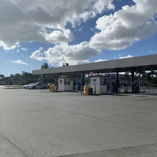 a gas station