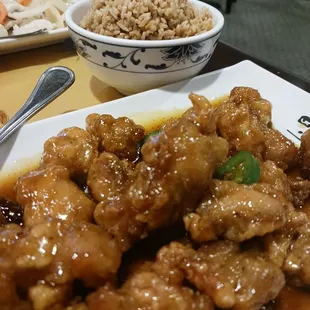 Orange Chicken with fried rice