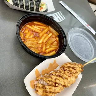 Potato Mozzarella Corn Dog