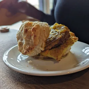 Sausage, Egg, and Cheese Biscuit