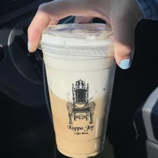 Iced Vanilla Latte with Cold Foam