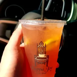 I could drink this all day, blood orange green tea..