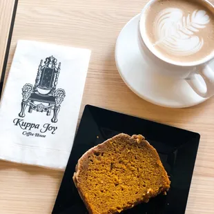 Pumpkin loaf and 16 oz peppermint mocha. 11-26-22