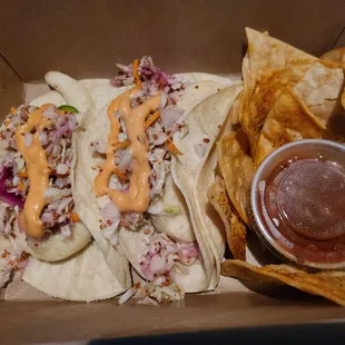 Sac Vegan Chef Challenge 2021: No Waves Shrimp Tacos $10