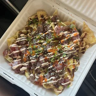Poke Nachos! Really good.
