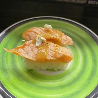 Seared Salmon with Miso Cream Cheese*