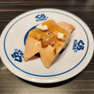 Cream cheese seared salmon