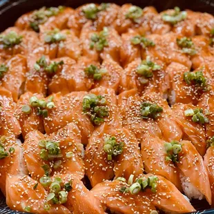 Garlic Ponzu Salmon Nigiri