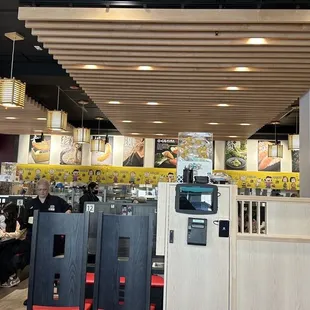 the interior of the restaurant