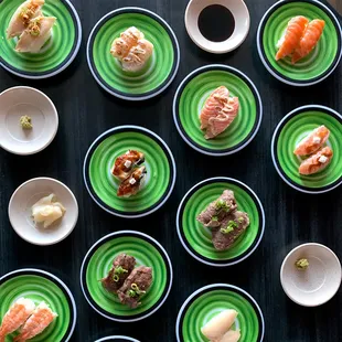 sushi, sashimi, sushi and sashimi, food