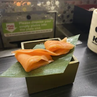 Salmon sashimi