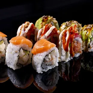 sushi and sashimi, sushi, sashimi, food