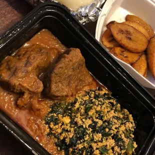 a meal in a plastic container