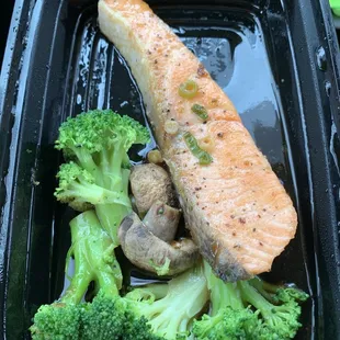 Salmon dish this was the entire dish