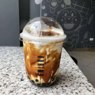 Black Sugar Boba Milk Tea