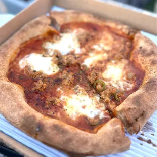 Nacho Pizza FTW!! The crust is killer and ingredients are poppin!