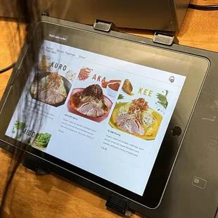 Order on kiosk