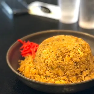a bowl of rice and vegetables