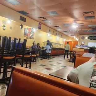 the interior of a restaurant