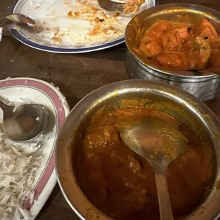Lamb Vandallo and Chicken Tiki Masala