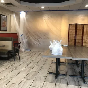 the interior of a restaurant