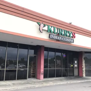 the front of the restaurant